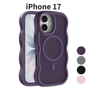 iPhone 17 P[X MagSafeΉ ϏՌ  }bg ^ y ϖh~ wh~ ~ ACtH17 Jo[ PCw TPUop[ Xgbvz[t CX[dΉ MILKi HeeNia _[N