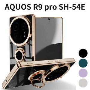 AQUOS R9 pro SH-54E Ή P[X Ot TPU VR ^ y ϏՌ ԍڃz_[Ή ubN