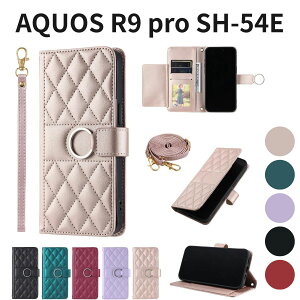 AQUOS R9 pro SH-54E �P�[�X �蒠�^ �A�N�I�X R9 Pro SH-M30 �Ή� ����PU���U�[ ���z�^ ������� ������ �X�^���h�@�\�t�� �}���`�J�[�h���[ ��񁕎΂ߌ��x���g�t ���[�Y�S�[���h Vokpok