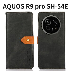 AQUOS R9 pro SH-54E �P�[�X �蒠�^ ����PU���U�[ �ϏՌ� �J�[�h���[ ���u���X�^���h �u���b�N �X�g���b�v���t��