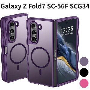 Galaxy Z Fold7 SC-56F SCG34 �Ή� �P�[�X Magnetic�Ή� ���C�����X�[�d�� �ϏՌ� �����Y�ی� �o���p�[ �}�b�g������ �y�� ���^ �}�O�l�b�g���� Galaxy Z Fold7 5G �p �J�o�[ ��