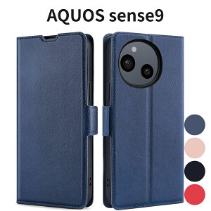 AQUOS sense9 �蒠�^�P�[�X ���^ �y�� PU���U�[ �}�O�l�b�g �J�[�h���[ �X�^���h �ϏՌ� �l�C�r�[