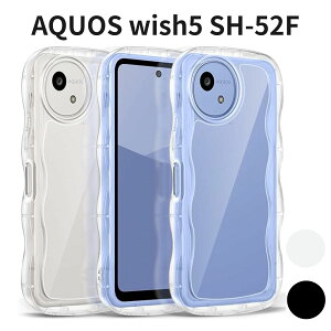 AQUOS wish5 SH-52F �P�[�X �N���A �E�F�[�u �؍��� ���킢�� �V���v�� ���^ �y�� �ϏՌ� �w��h�~ �����Y�ی� �X�g���b�v�z�[�� �V���R�� ���� �N���A