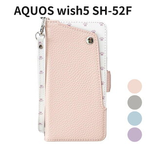AQUOS wish5 SH-52F �蒠�^�P�[�X �L�̑��� ���킢�� �s���N �X�g���b�v�t�� �J�[�h���[ �}�O�l�b�g�� �X�^���h�@�\ �S�ʕی�