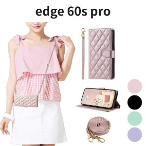 edge 60s pro �P�[�X �蒠�^ Moto Edge 60 Pro PU���U�[ �X�^���h �J�[�h���[ �X�g���b�v�t �h�J �`�F�b�N�� �s���N