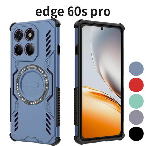 edge 60s pro �P�[�X �w�� �J�o�[ Motorola edge 60s pro/60 pro ���p ���M�\�� PC+TPU 2�w �ϏՌ� �G�A�N�b�V���� ���C�z�� MagSafe ���C�����X�[�d�Ή� �u���[