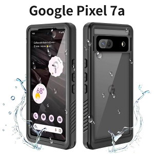 Google Pixel 7a �h���P�[�X IP68 �h�o �h�� �ϏՌ� �ϐk ���C�����X�[�d�Ή� �X�g���b�v�z�[���t�� �u���b�N Yikasina