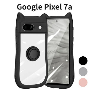 Google Pixel 7a �L�� �����O�t�� �P�[�X �N���A �J�o�[ �X�^���h�@�\ �X�g���b�v�z�[�� �����h�~ �S�ʕی� ������� ���킢�� �u���b�N