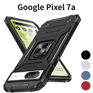 Google Pixel 7a �����O�t�� �P�[�X �ϏՌ� �Ռ��z�� MIL�K�i�擾 �����Y�ی� TPU+PC �w��h�~ �ԍڃz���_�[�Ή� �X�^���h�@�\ ���^ �y�� �����h�~ �u���b�N