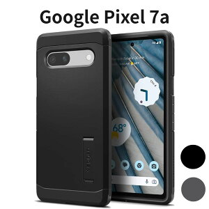 Google Pixel 7a �P�[�X Spigen �ϏՌ� �O�w�\�� �ČRMIL�K�i�擾 �X�^���h�t�� �J�����ی� ���h�~ �Ռ��z�� ���C�����X�[�d �^�t�E�A�[�}�[ �u���b�N
