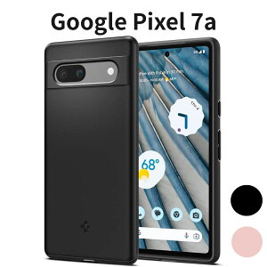 Google Pixel 7a �P�[�X Spigen ���^ �y�� �ϏՌ� 2�d�\�� �ČRMIL�K�i�擾 �����Y�ی� �w��h�~ �C�菝�h�~ �}�b�g�d�グ ���C�����X�[�d�Ή� �V���E�t�B�b�g �u���b�N