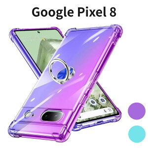 Google Pixel 8 �P�[�X �����O�t�� �N���A TPU ���^ ���� ��]�����O �ԍڃz���_�[�Ή� ���ϖh�~ �ϏՌ� ����~�� �w��h�~ �J�����ی� ��+��