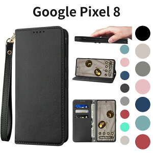 Google Pixel 8 �P�[�X �蒠�^ PU���U�[ �ϏՌ� �����}�O�l�b�g�J�� �x���g�Ȃ� �J�[�h�|�P�b�g �X�^���h�@�\ ������� �֗� �g�уJ�o�[ �u���b�N