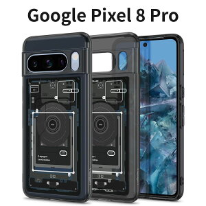 Google Pixel 8 Pro �P�[�X Spigen �N���A TPU �o���p�[ 2�d�\�� �ČRMIL�K�i �ϏՌ� ���菝�h�~ ���΂ݖh�~ ���C�����X�[�d�Ή� ACS06316