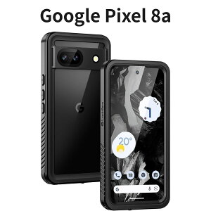 Google Pixel 8a �h���P�[�X Lanhiem IP68 �ČR�K�i �ϏՌ� ����~�� �h�o �h�� ���C�����X�[�d �����ی�J�o�[ �u���b�N