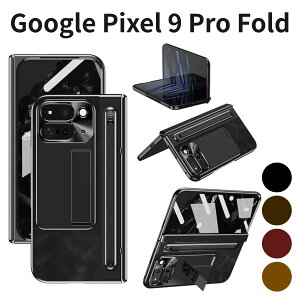 Google Pixel 9 Pro Fold �P�[�X GG Pxl �y���a�t�� ���^�������Y�J�o�[ ���^ �y�� �q���W�ی� �蒠�^ �܂��� �Ռ��z�� ��w�\�� �L���L�� �u���b�N