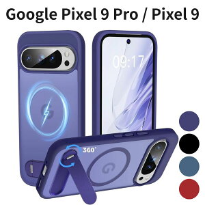 Google Pixel 9 Pro Fold �P�[�X Pixel 9 / 9 Pro �Ή� MagSafe�Ή� 360�x��]�X�^���h ������ �}�b�g �ϏՌ� �p�[�v��