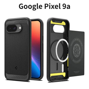 Google Pixel 9 Pro Fold �P�[�X Pixel 9a �Ή� Spigen ���M�b�h�A�[�}�[ MagFit �ϏՌ� MIL�K�i TPU �}�b�g�u���b�N