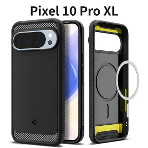 Pixel 10 Pro XL �P�[�X Spigen MagSafe�Ή� �}�b�g TPU �w��h�~ �ϏՌ� �ČRMIL�K�i �u���b�N