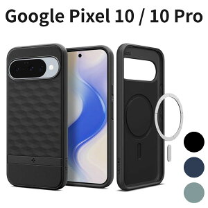 Google Pixel 10 / 10 Pro �P�[�X Spigen MagSafe�Ή� �n�j�J���\�� �ϏՌ� �O���b�v�� �o���p�[ �}�b�g�u���b�N