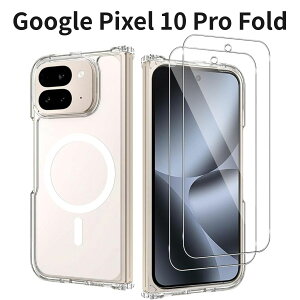 Google Pixel 10 Pro Fold �P�[�X�{�K���X�t�B����2���Z�b�g MagSafe�Ή� ���^ ���y�� �ϏՌ� �w��h�~ ���E�ȒP �N���A