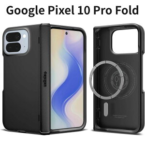 Google Pixel 10 Pro Fold Spigen �P�[�X �q���W�ی� MagSafe�Ή� �}�b�g�d�グ �ϏՌ� �X�����A�[�}�[Pro �u���b�N