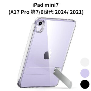 iPad mini7 (A17 Pro ��7/6���� 2024/ 2021) ��p �N���A�P�[�X 3�X�^���h���[�h ���^�y�� �ϏՌ� �����h�~ Pencil Pro/USB-C�Ή� �L�b�N�X�^���h�t��