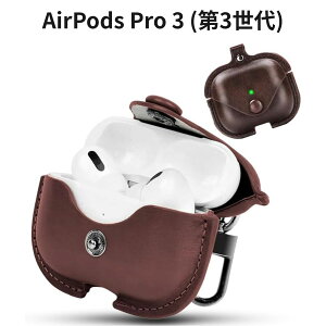 AirPods Pro 3 (��3����) �P�[�X ESEENN PU���U�[�� �S�ʕی� �ϏՌ� �����h�~ LED�� ���C�����X�[�d�Ή� �L�[�z���_�[�t���i�_�[�N�u���E���j