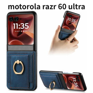motorola razr 60 ultra �P�[�X �J�[�h���[ PU���U�[ RFID�h�~ �}�O�l�b�g�� �X�^���h�@�\ �ϏՌ� ���^ �y�� �X�g���b�v�t�� �蒠�^ �u���[