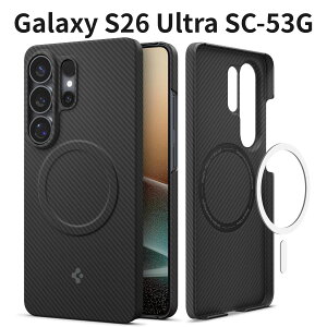 Galaxy S26 Ultra SC-53G �P�[�X Spigen MagSafe�Ή� �G�A�X�L�� �A���~�h �}�O�t�B�b�g �y�� ���^ �u���b�N ACS11029