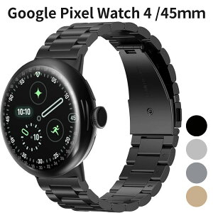 Google Pixel Watch 4 /45mm �X�e�����X�o���h �����x���g �h�K �����\ �j�����p �T�C�Y�����H��t�� �����x���g �u���b�N