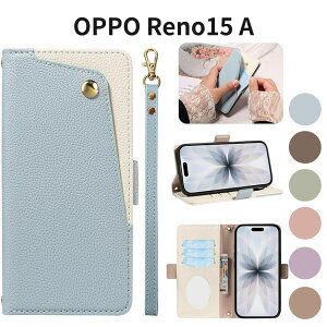 OPPO Reno15 A �P�[�X �蒠�^ M08�Ή� ���z�^ �X�}�z�P�[�X �������U�[ �J�[�h���[ �~���[�t�� �X�^���h�@�\ �X�g���b�v�z�[���t�� �}�O�l�b�g�� �ϏՌ� ��������