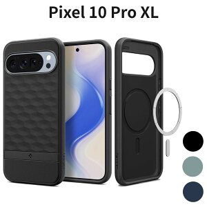 Pixel 10 Pro XL �P�[�X Spigen �p�����b�N�X MagFit MagSafe�Ή� �ϏՌ� �o���p�[ ���̃n�j�J�� �O���b�v �ی�P�[�X �}�b�g�u���b�N