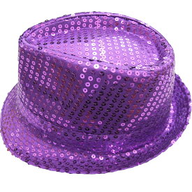 【即納】ダンス 衣装 スパンコール 帽子 CB スパンコールハット 中折れハット マジック 小物 コスプレ衣装 ステージ衣装