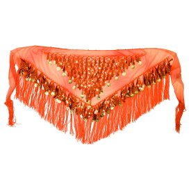 ＼楽天ランキング獲得／ 【即納】ベリーダンス衣装 三角形コインヒップスカーフ フリンジ ダンス衣装 ステージ衣装 アラビアン衣装 社交ダンス衣装 コスプレ衣装 ベリー belly dance ベリーダンス レッスンウェア 練習着 レディース 全9色 フリー BB28E41 [M便 2/3]