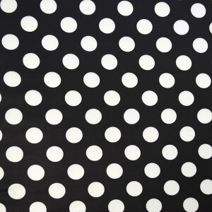 【即納】生地 W巾 水玉ストレッチ生地 (約180cm巾x50cm単位) ドット生地 水玉生地 〔水玉の大きさ:約2.5cm〕ストレッチ素材 布 光沢 伸びる ソフト ステージ コスチューム 衣装生地 オリジナル