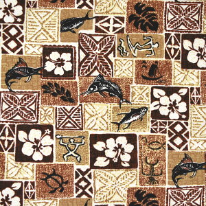 【即納】生地 ハワイ柄 ハワイアン柄生地(約113cm巾x1mカット済) シーチング生地 布 ハワイ柄生地 柄生地 ハワイアンプリント生地 インテリア生地 パウスカート クッションカバー バッグ 綿混