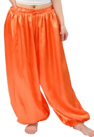 【即納】【ベリーダンス衣装】 BA51005 男女兼用 ダンスパンツ アラビアンパンツ(0062・ユニセックス・股上浅め)メンズ ゆったり ベリーダンス yosakoi サテン アラビアンパンツ [M便 2/3]