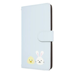 Android One X5 ケース 手帳型 アンドロイドワンx5 カバー アニマル うさぎ ヒヨコ 兎 おしゃれ かわいい スマホケース スマホカバー メンズ レディース 携帯ケース 携帯カバー 手帳ケース 手帳カ