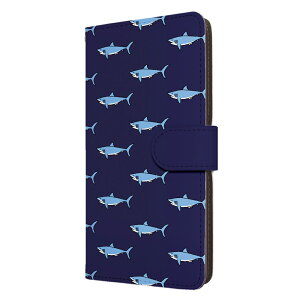 OPPO Reno5 A ケース 手帳型 オッポリノ5a カバー 鮫 総柄 サメ 鮫柄 サメ柄 魚 さかな おしゃれ かわいい スマホケース スマホカバー メンズ レディース 携帯ケース 携帯カバー 手帳ケース 手帳