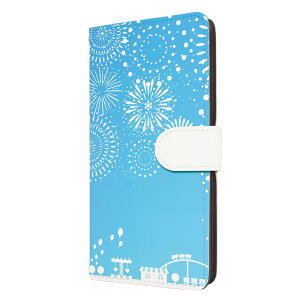 Galaxy A55 5G ケース 手帳型 ギャラクシーa55 カバー 街並み 花火 シティ 空 かわいい スマホケース スマホカバー メンズ レディース 携帯ケース 携帯カバー 手帳ケース 手帳カバー