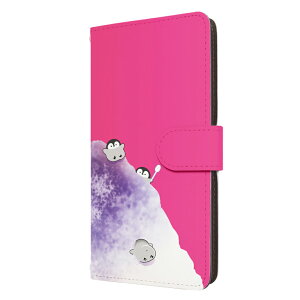 BASIO active3 KYG04 ケース 手帳型 basio active3 ベイシオアクティブ3 カバー ペンギン かき氷 滑るペンギン アニマル かわいい スマホケース スマホカバー メンズ レディース 携帯ケース 携帯カバー