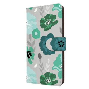 Google Pixel8Pro ケース 手帳型 グーグルピクセル8プロ カバー 花柄 グレー フラワー アロハ かわいい おしゃれ スマホケース スマホカバー メンズ レディース 携帯ケース 携帯カバー 手帳ケース