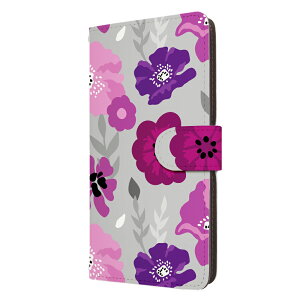 Google Pixel8Pro ケース 手帳型 グーグルピクセル8プロ カバー 花柄 グレー フラワー アロハ かわいい おしゃれ スマホケース スマホカバー メンズ レディース 携帯ケース 携帯カバー 手帳ケース