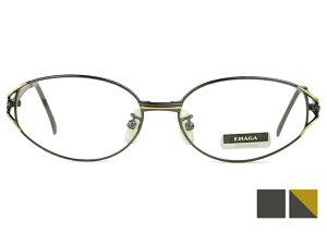 アイカフェ EYE CAFE en-402 ガンメタル 婦人メガネ レディース メガネ めがね 眼鏡 フルリム オーバル 伊達 度付き 老眼鏡 遠近両用 新品 送料無料 f1