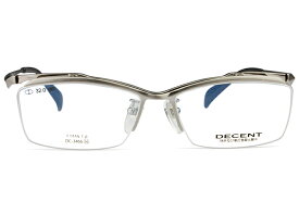 跳ね上げ式メガネ 跳ね上げ メガネ 老眼鏡 フレーム ディセント DECENT decent DC-3466 c.1 シャーリングシルバーグレー 単式 跳ね上げ メガネ めがね 度付き 眼鏡 新品 送料無料