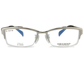 跳ね上げ式メガネ 跳ね上げ メガネ 老眼鏡 フレーム ディセント DECENT decent DC-3468 c.1 シャーリングシルバーグレー 複式 跳ね上げ メガネ めがね 度付き 眼鏡 新品 送料無料
