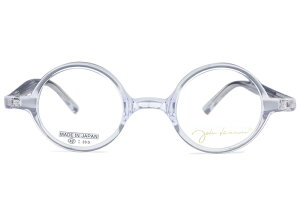 ジョンレノン John Lennon jl-6017 c.4 日本製 jl3 クリア 伊達 メガネ めがね 眼鏡 度付き 丸 ラウンド メンズ レディース セル プラスチック 新品 送料無料