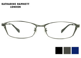 キャサリン・ハムネット KATHARINE HAMNETT 9201 日本製 チタン 軽量 伊達 度付き メガネ めがね 眼鏡 老眼鏡 遠近両用 新品 送料無料 56□16 kh4