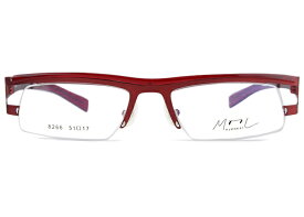 ムル MOOL 8266 c.3 レッド ナイロール メガネ めがね 眼鏡 伊達 度付き 新品 送料無料 51□17